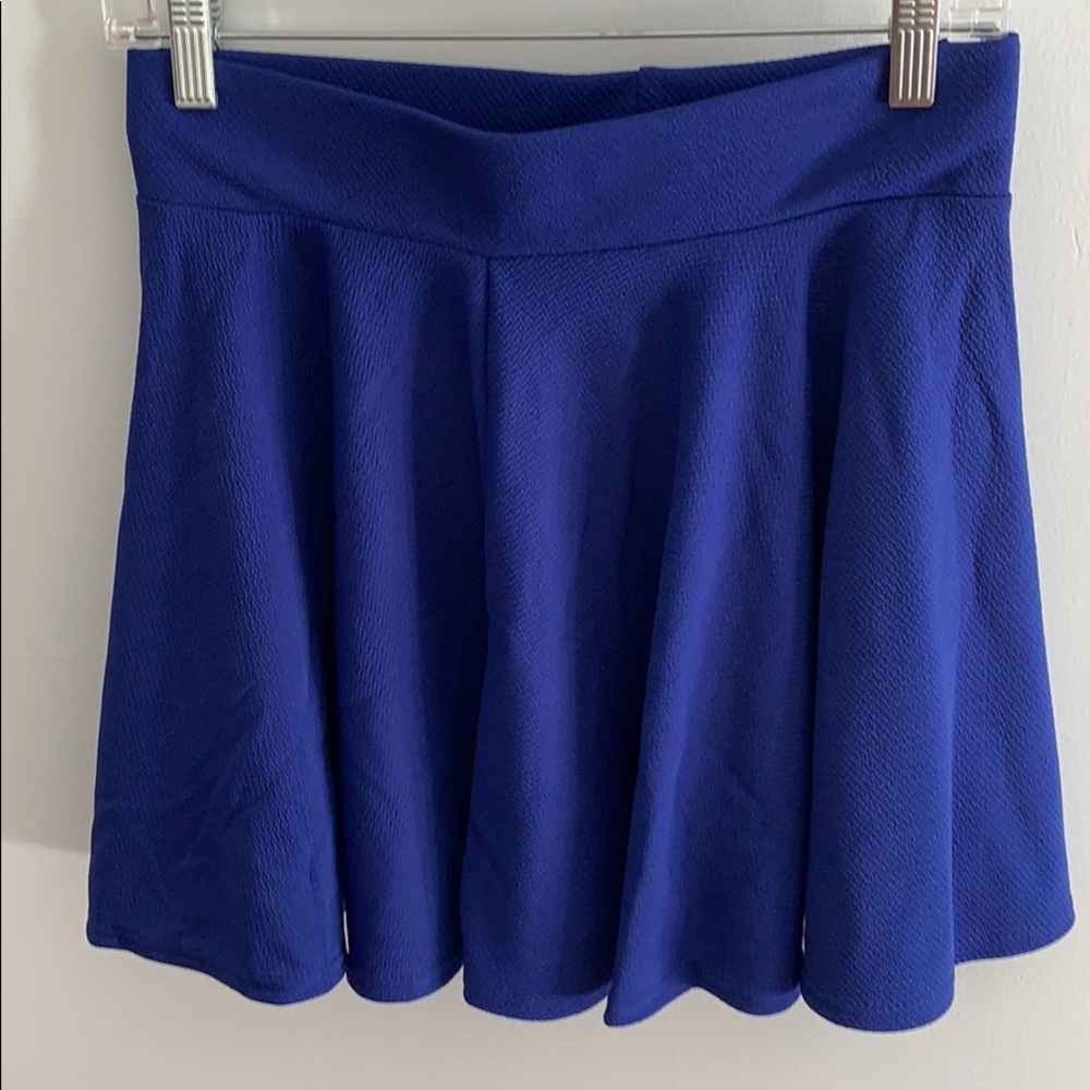 Blue swing skirt